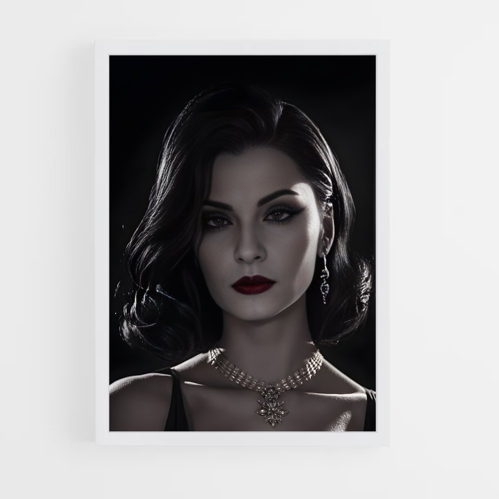 Poster Lady Sombre – affiche Resident Evil (vue 3)